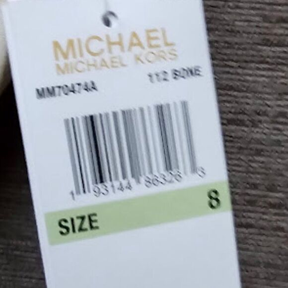 Michael Kors Women's bone Ribbed Square Tank One Piece Swimwear Swimsuit Size 8 - Picture 6 of 14